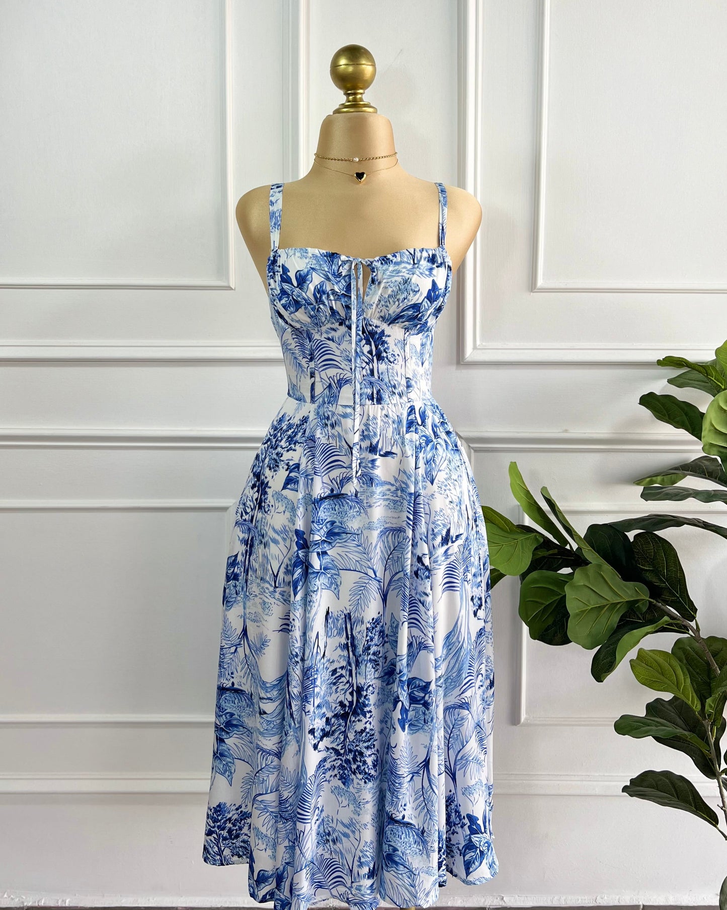 Vestido Multicolor Azul