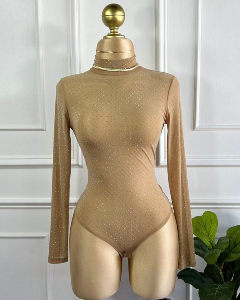 Pantiblusa Brillos Beige