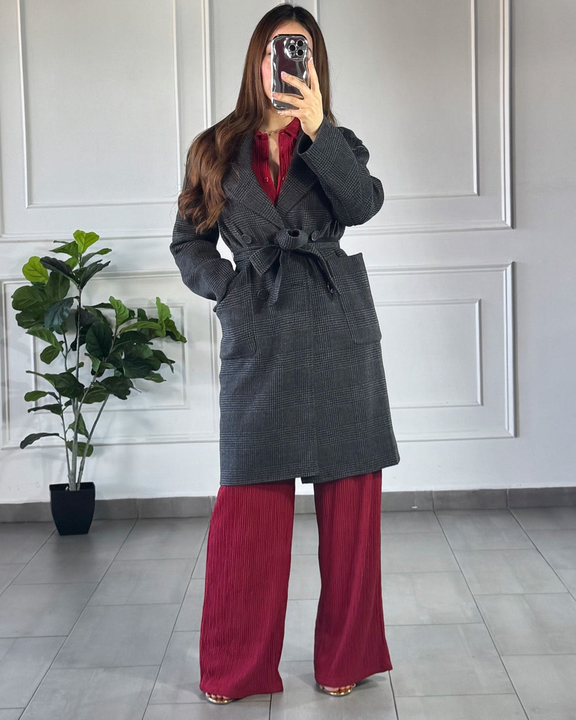 Gabardina Clasica Gris