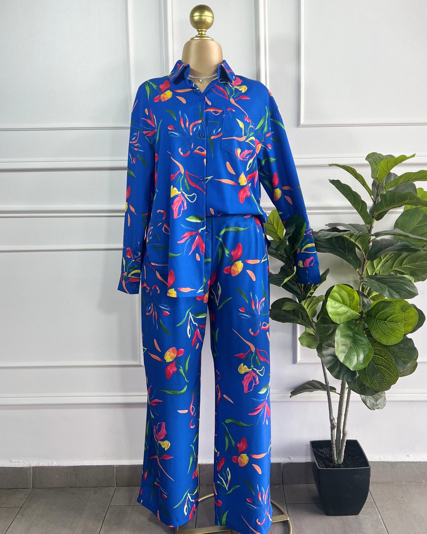 Conjunto Estampado Azul