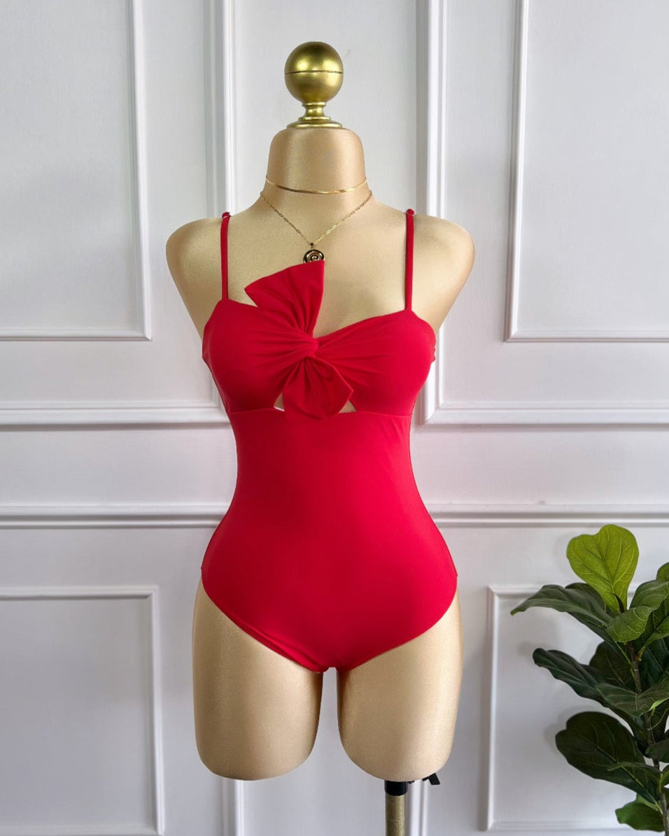 Bikini Con Pareo Rojo