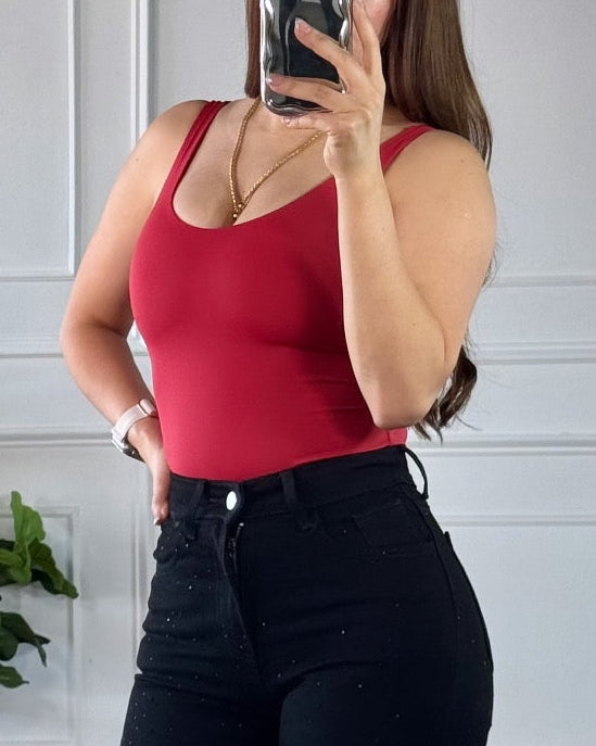 Bodsysuit V Red Rose