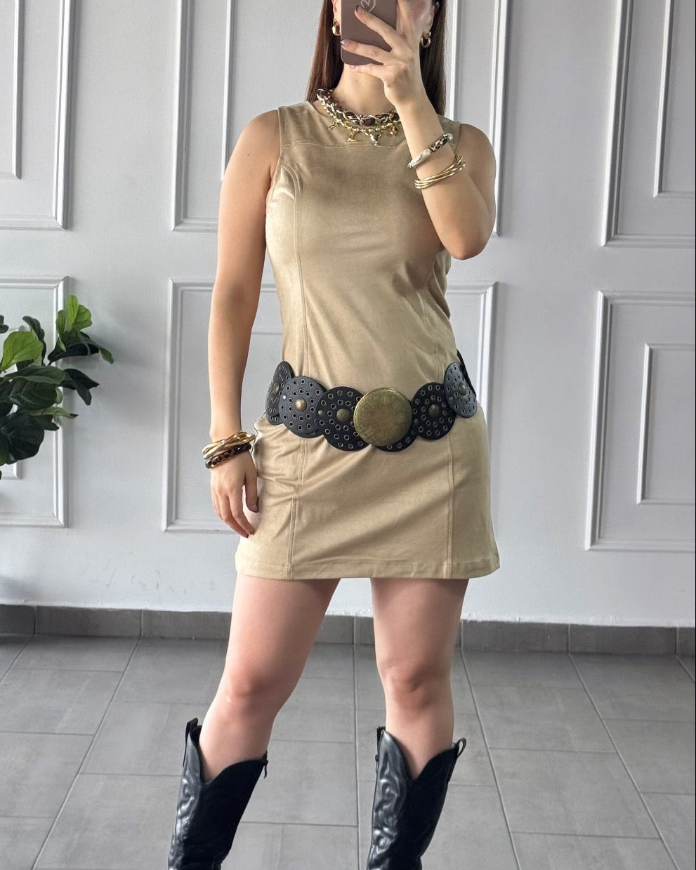 Vestido Oat Beige