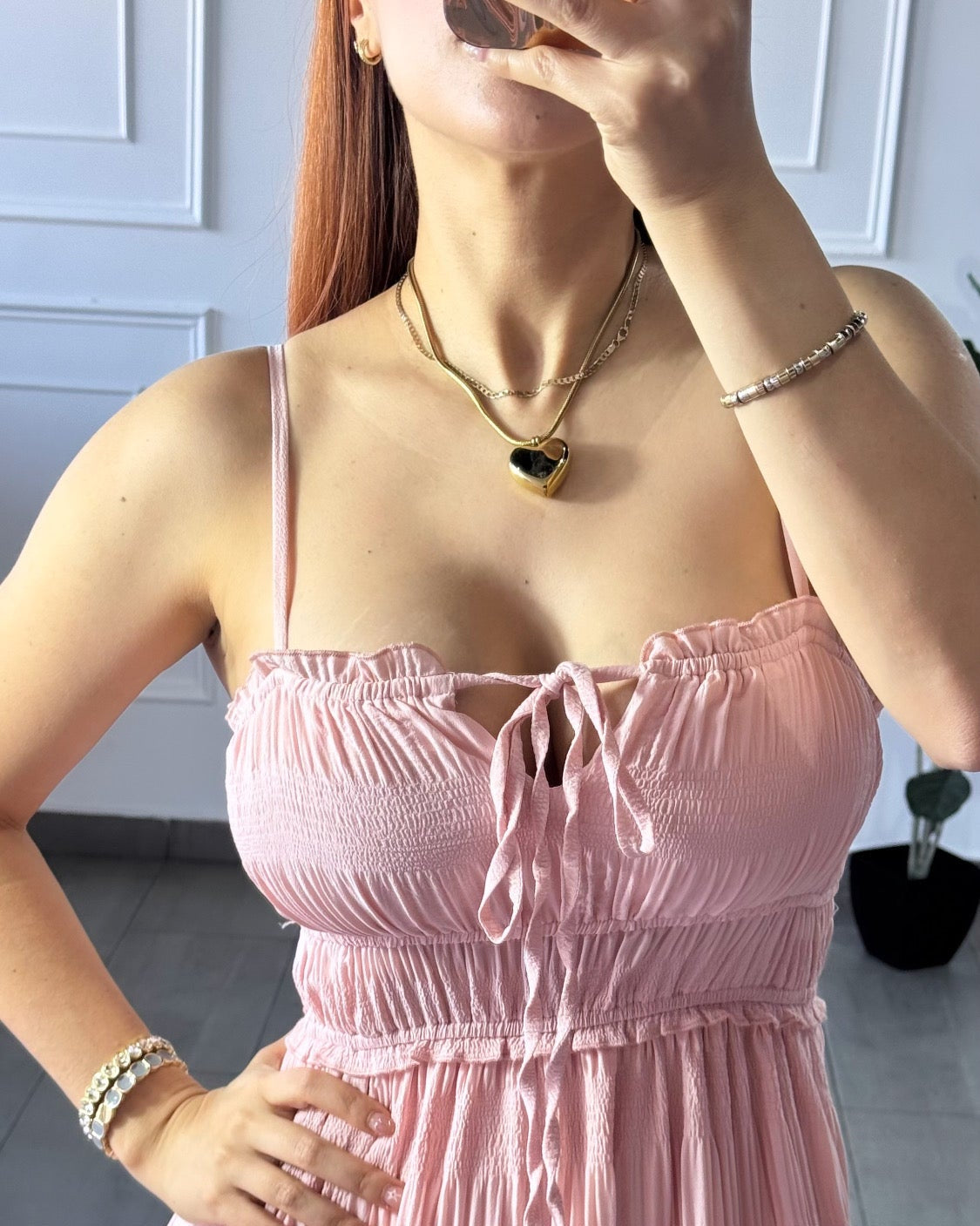 Vestido Rosa Palo