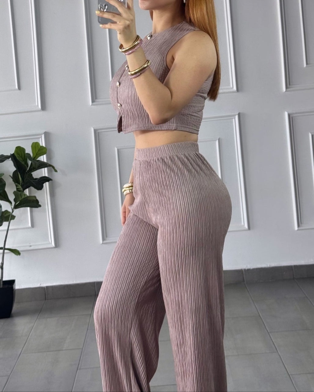 Conjunto Corrugado Café