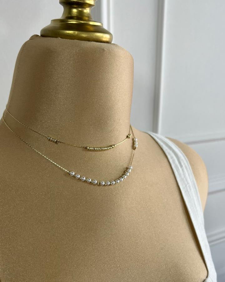 Collar Doble Perlas