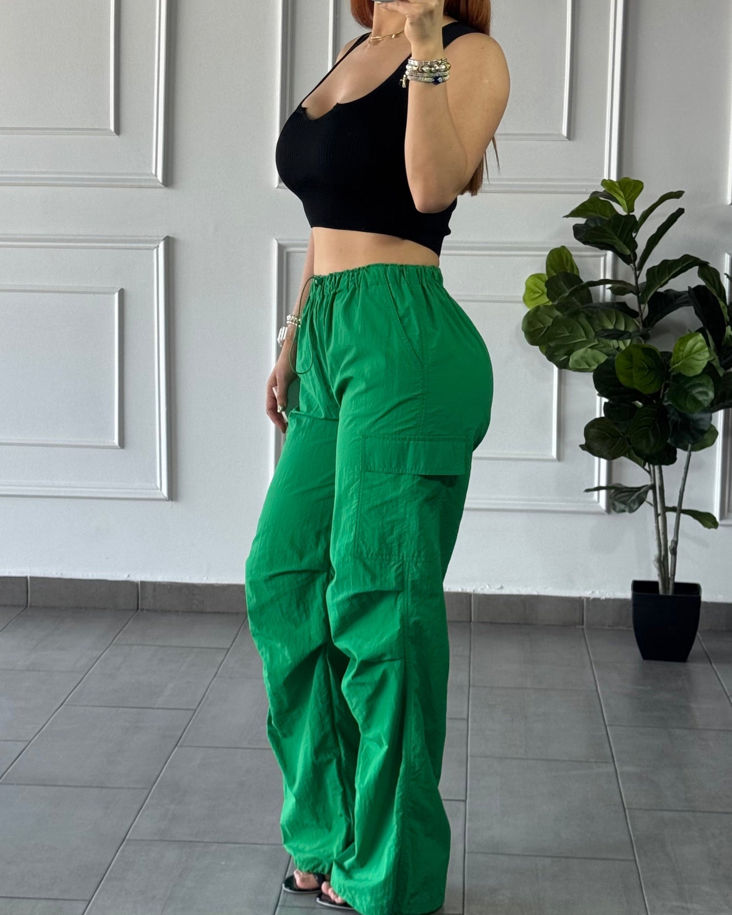 Pantalón Cargo Verde