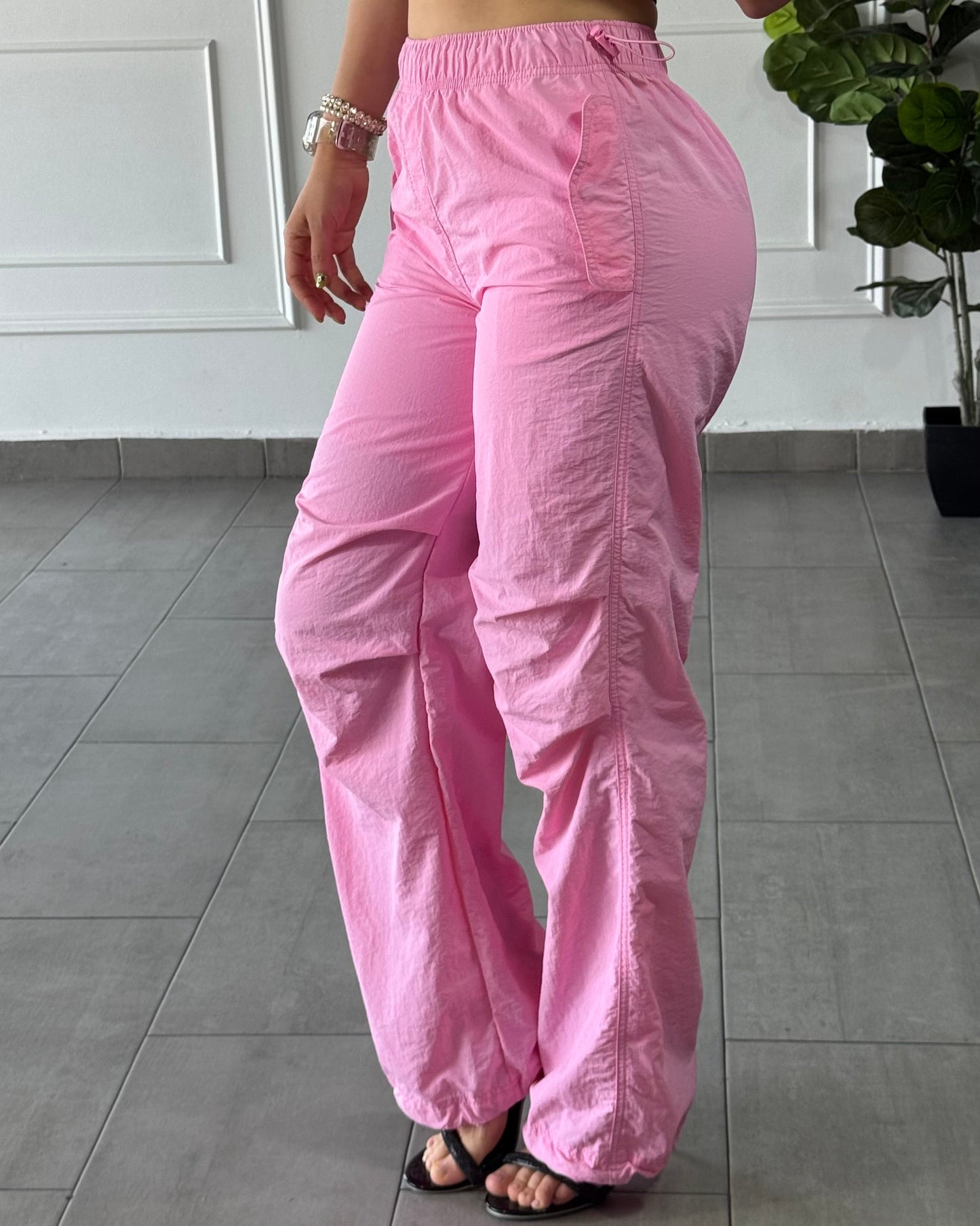 Pantalón Cargo Rosa Claro