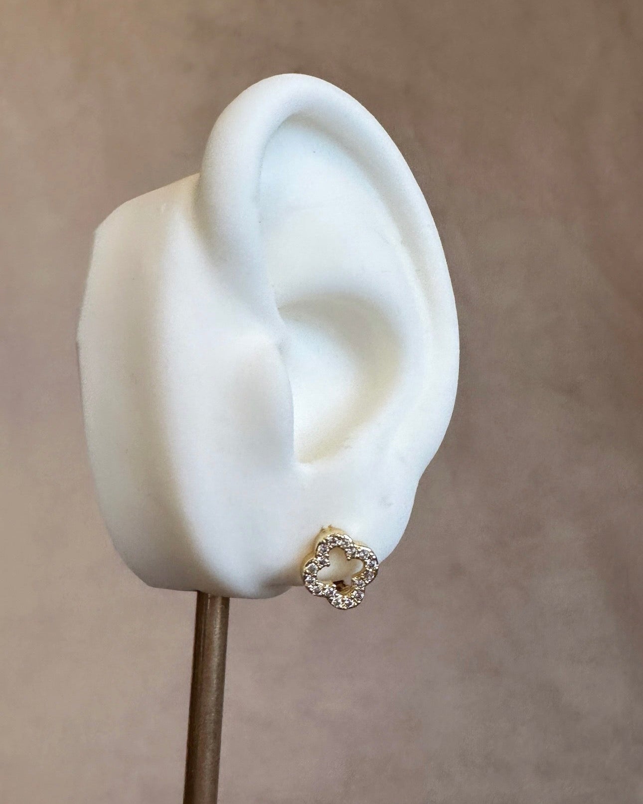 Arracada Dupe Van Cleef Brillo