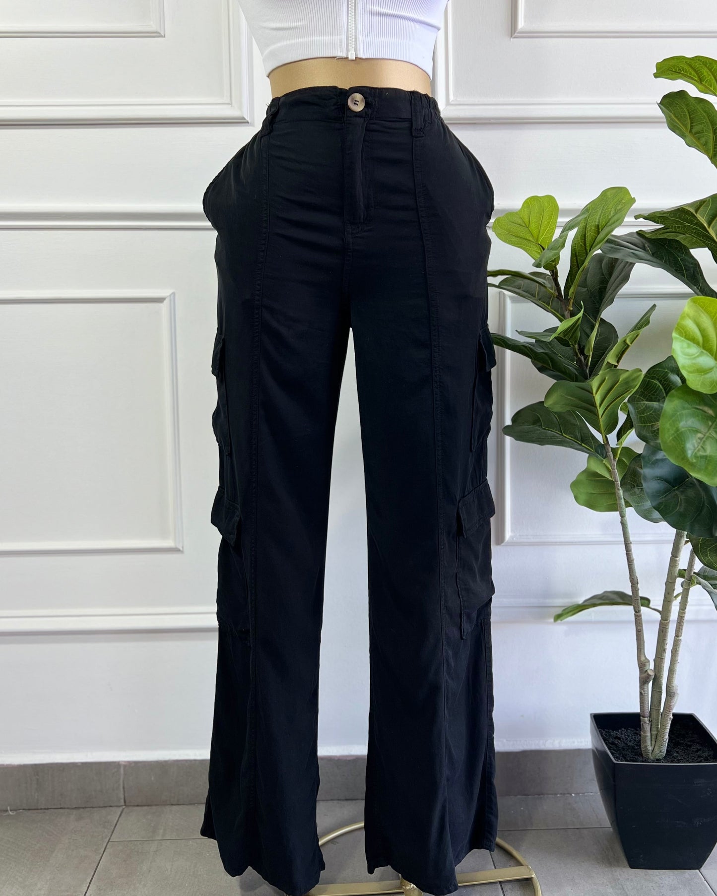 Pantalón Cargo Black