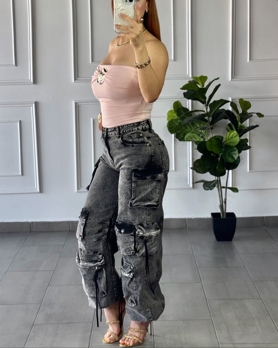 Jeans Cargo Black