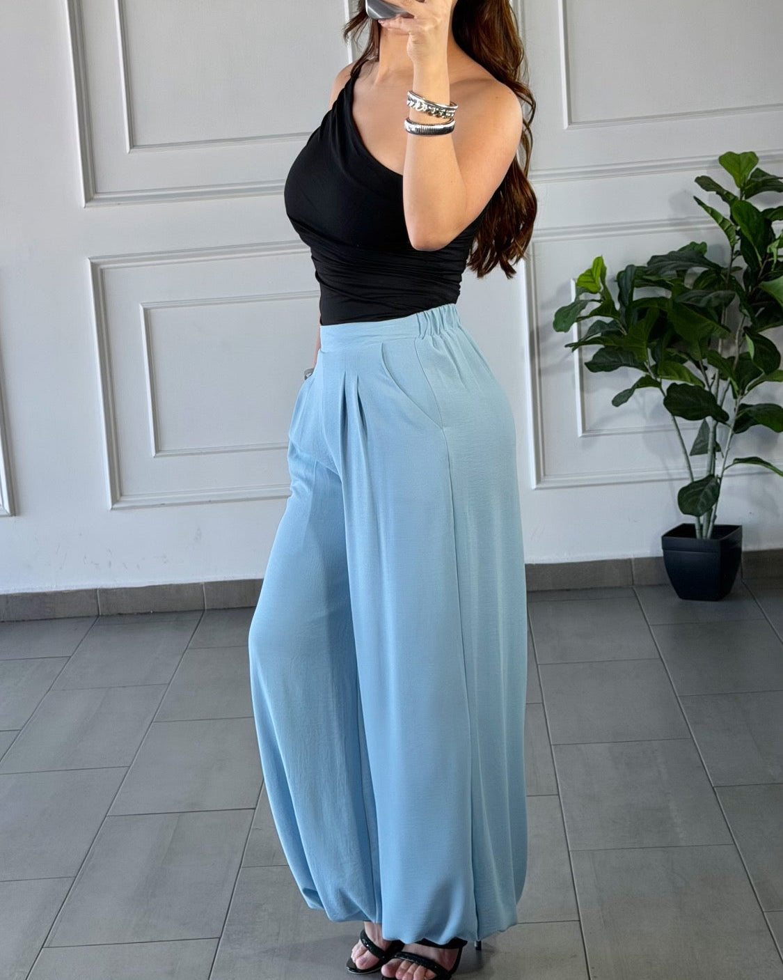 Top Asimétrico Black