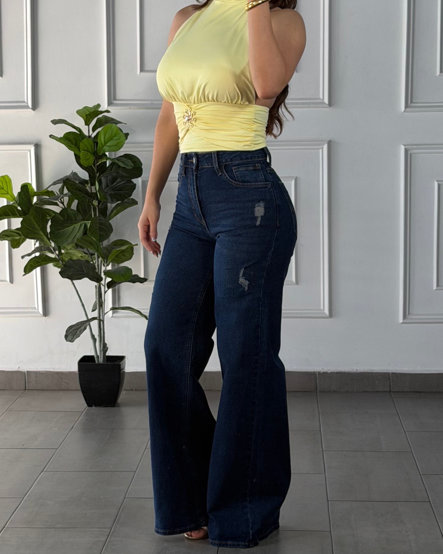 Jeans Wide Leg Vibrant