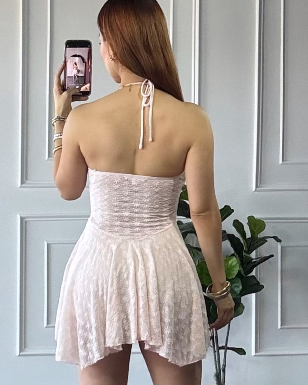 Vestido Encaje Pastel Pink