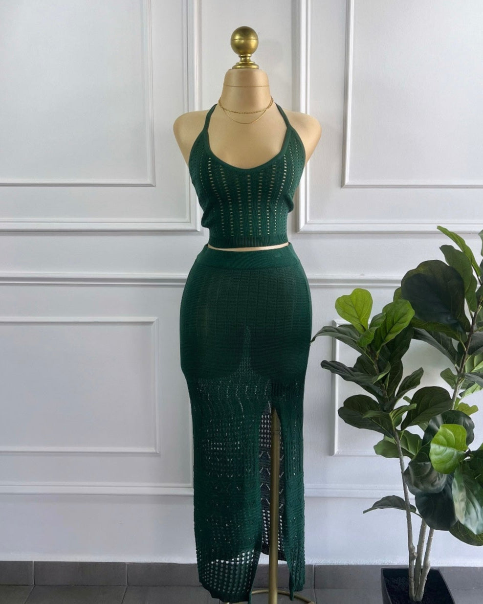 Set Salida De Baño Verde