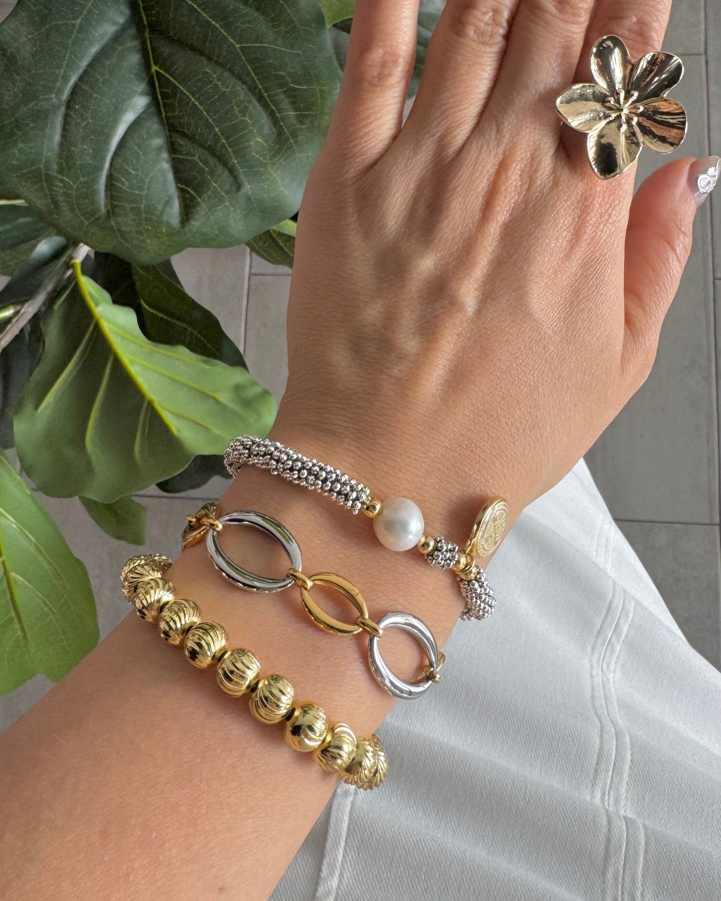 Pulsera Bicolor Eslabones