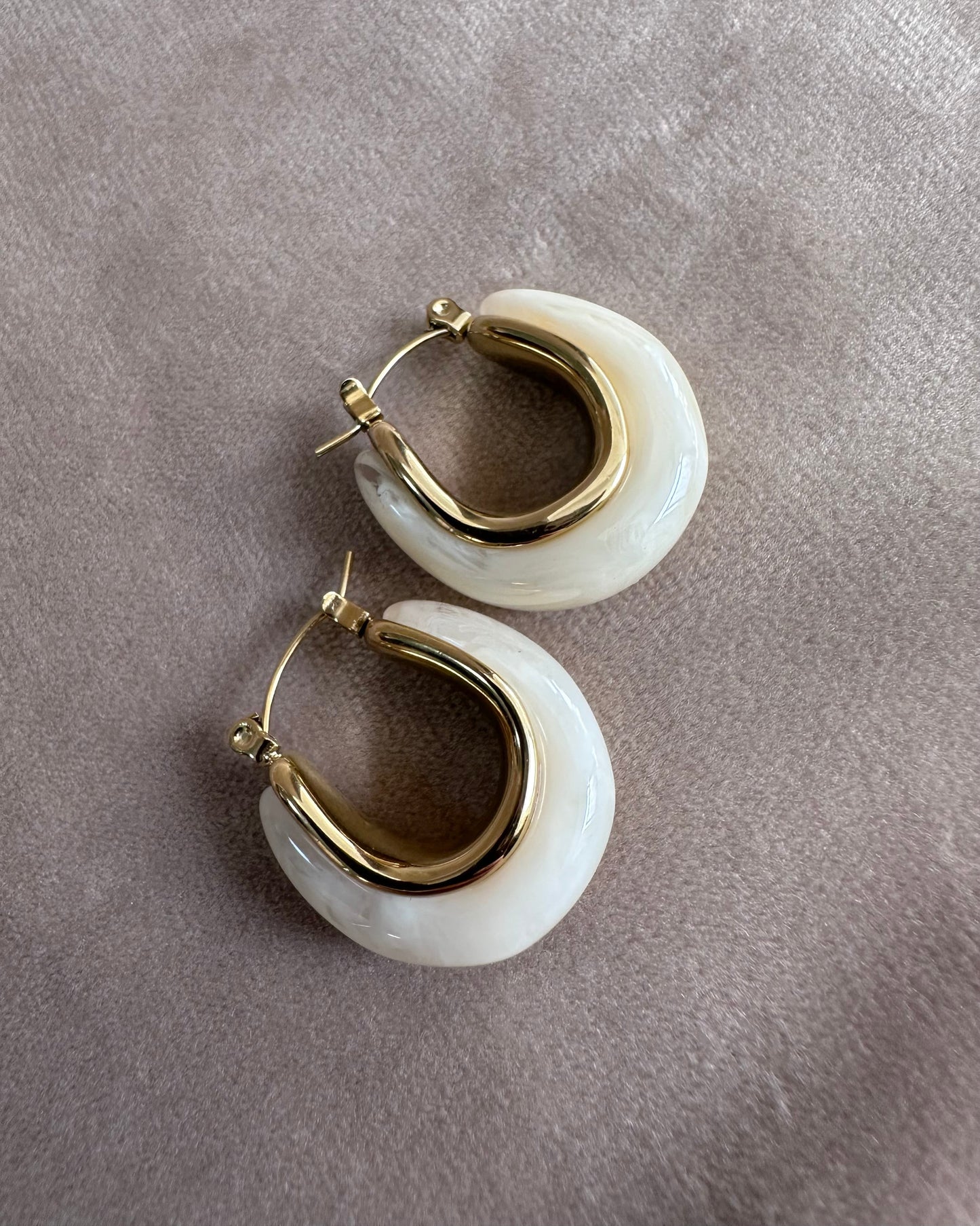 Arracada Chunky Beige