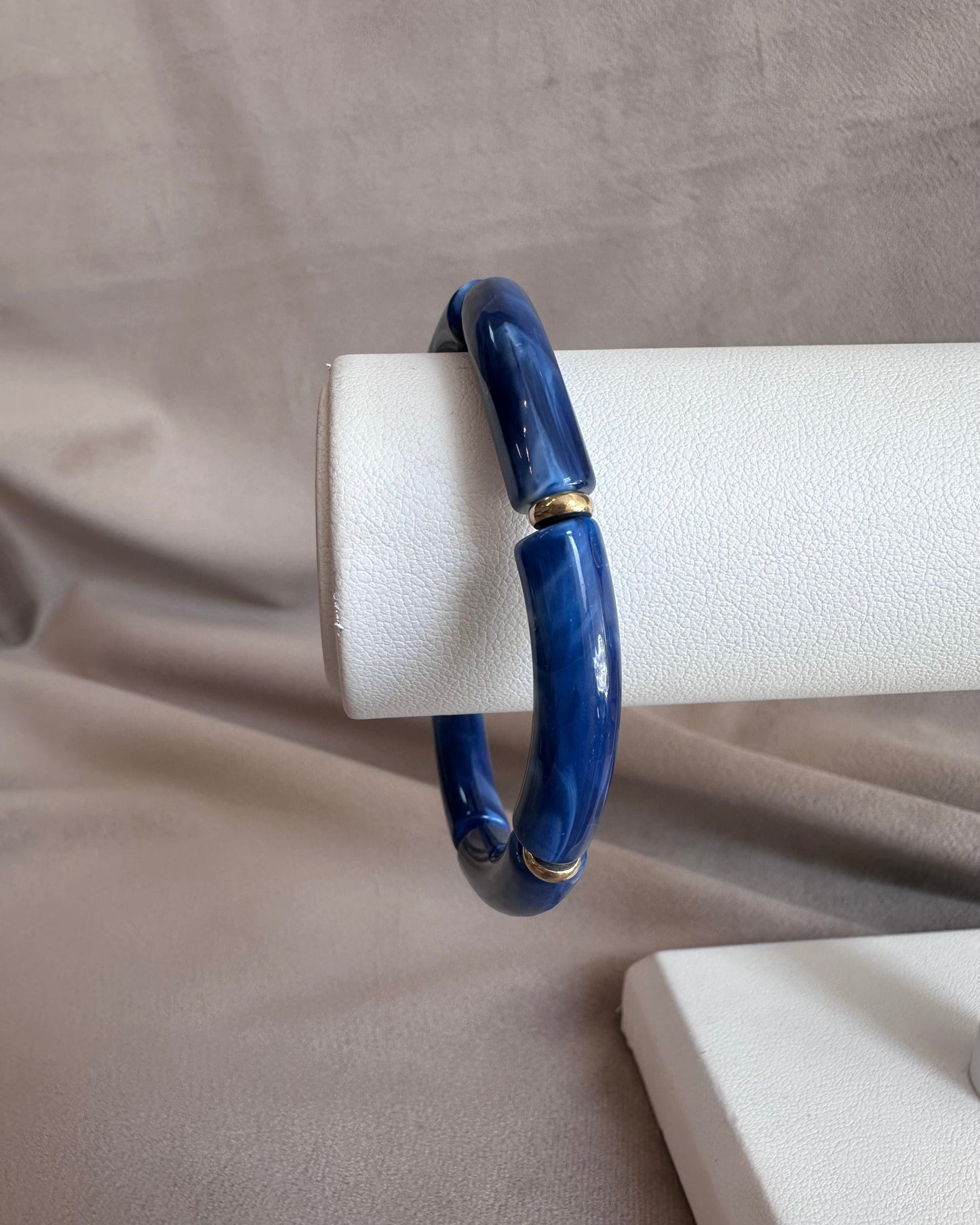 Pulsera Acrilico Azul Ch