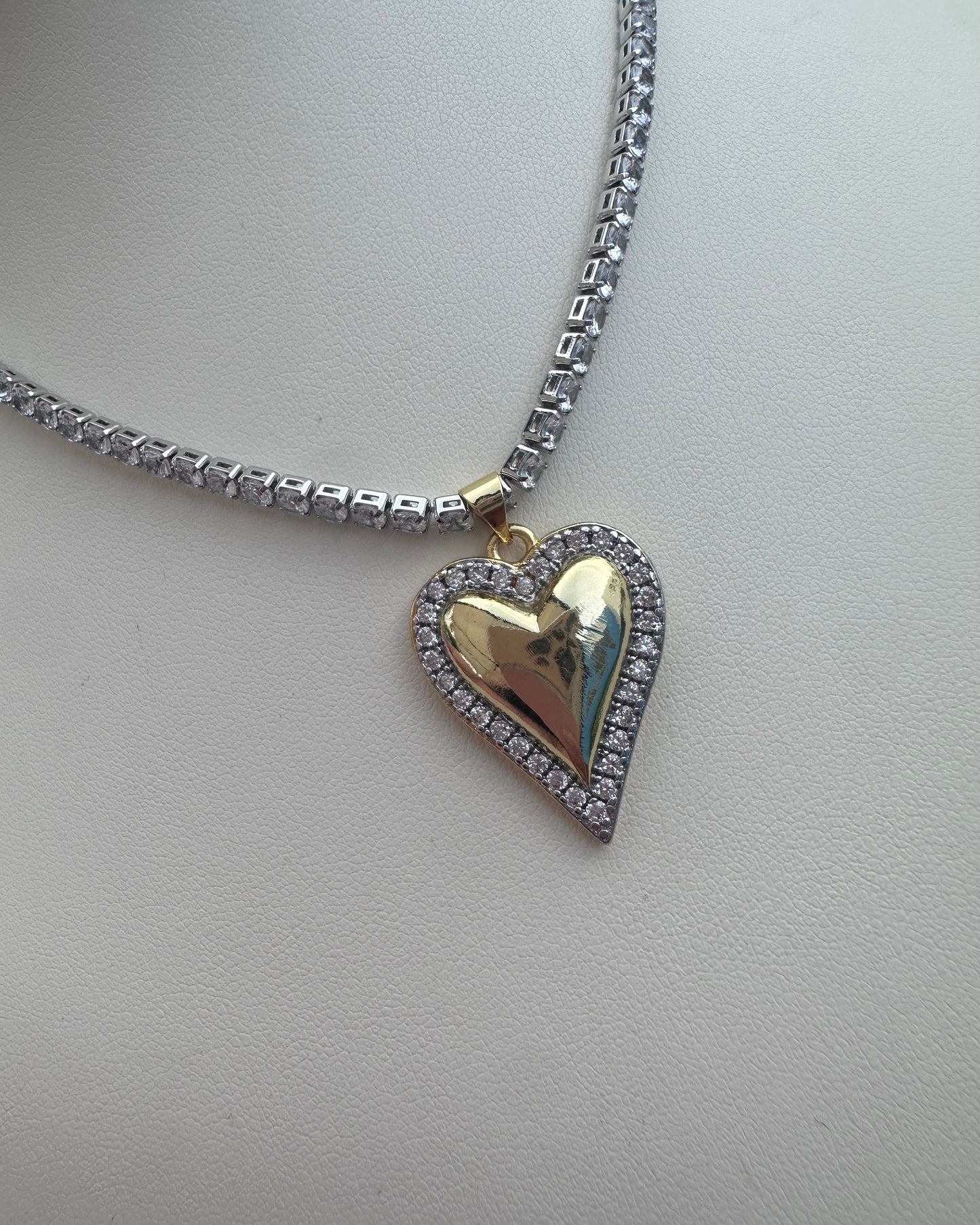 Collar Brillo Corazón