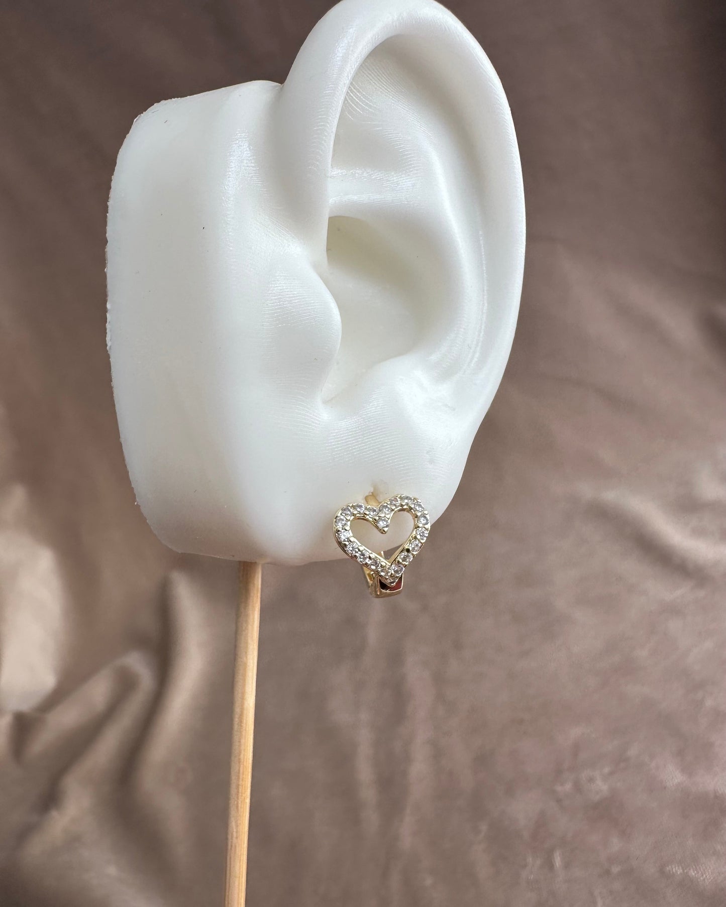 Arracada Corazón Brillo