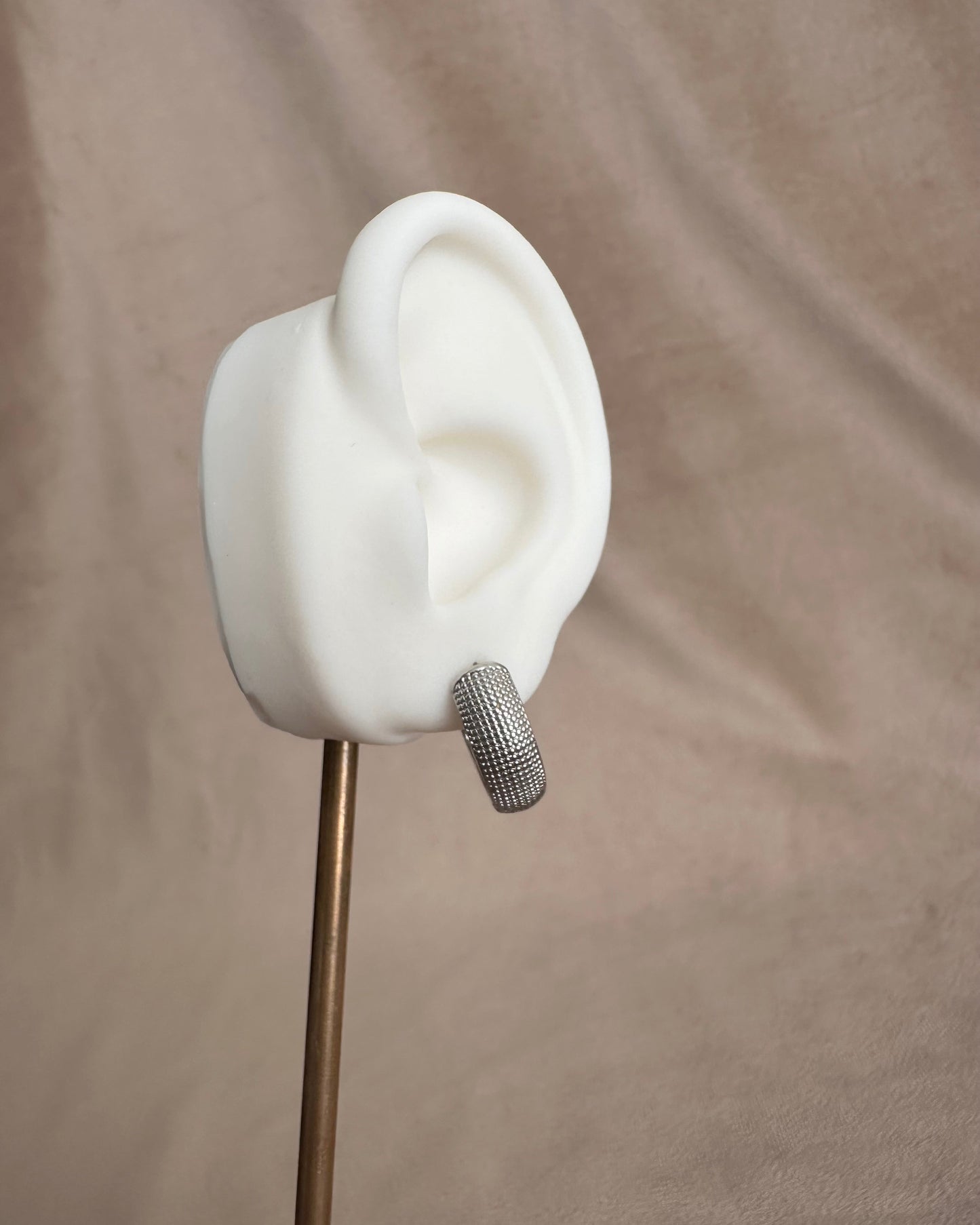 Arracada Plata Chunky