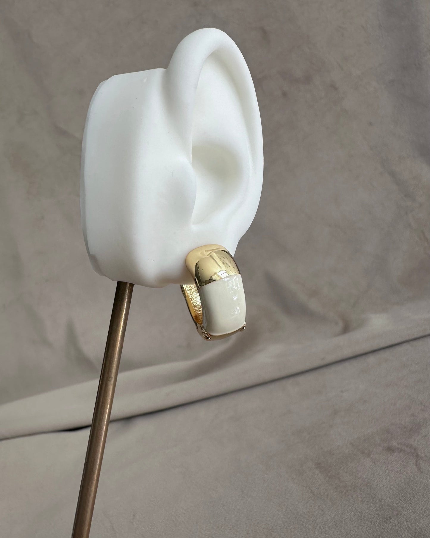 Arracada Chunky Beige