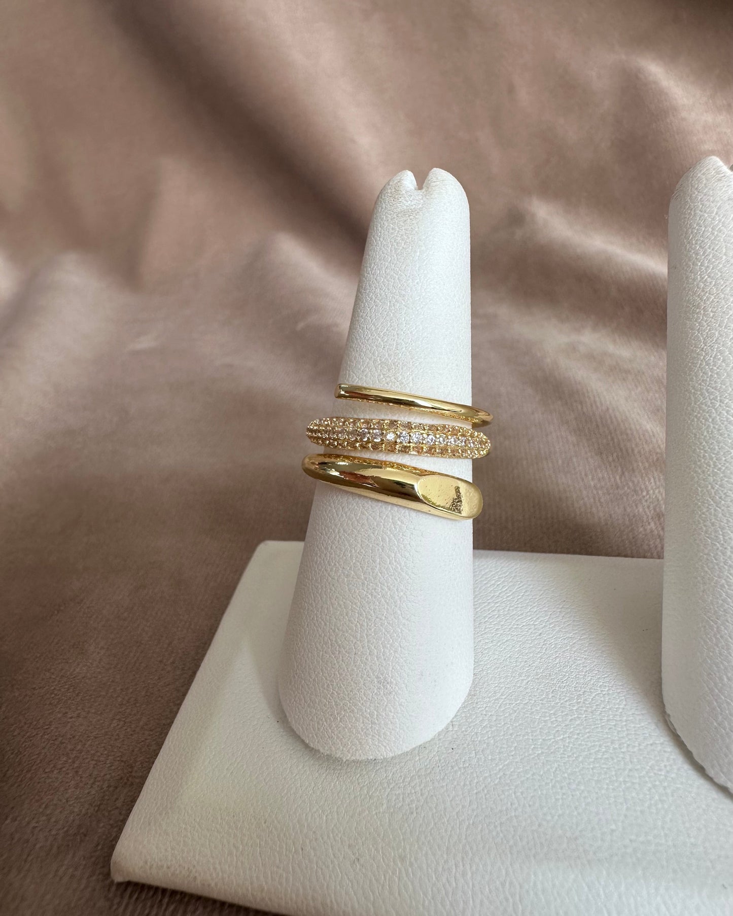 Anillo Triple Brillo