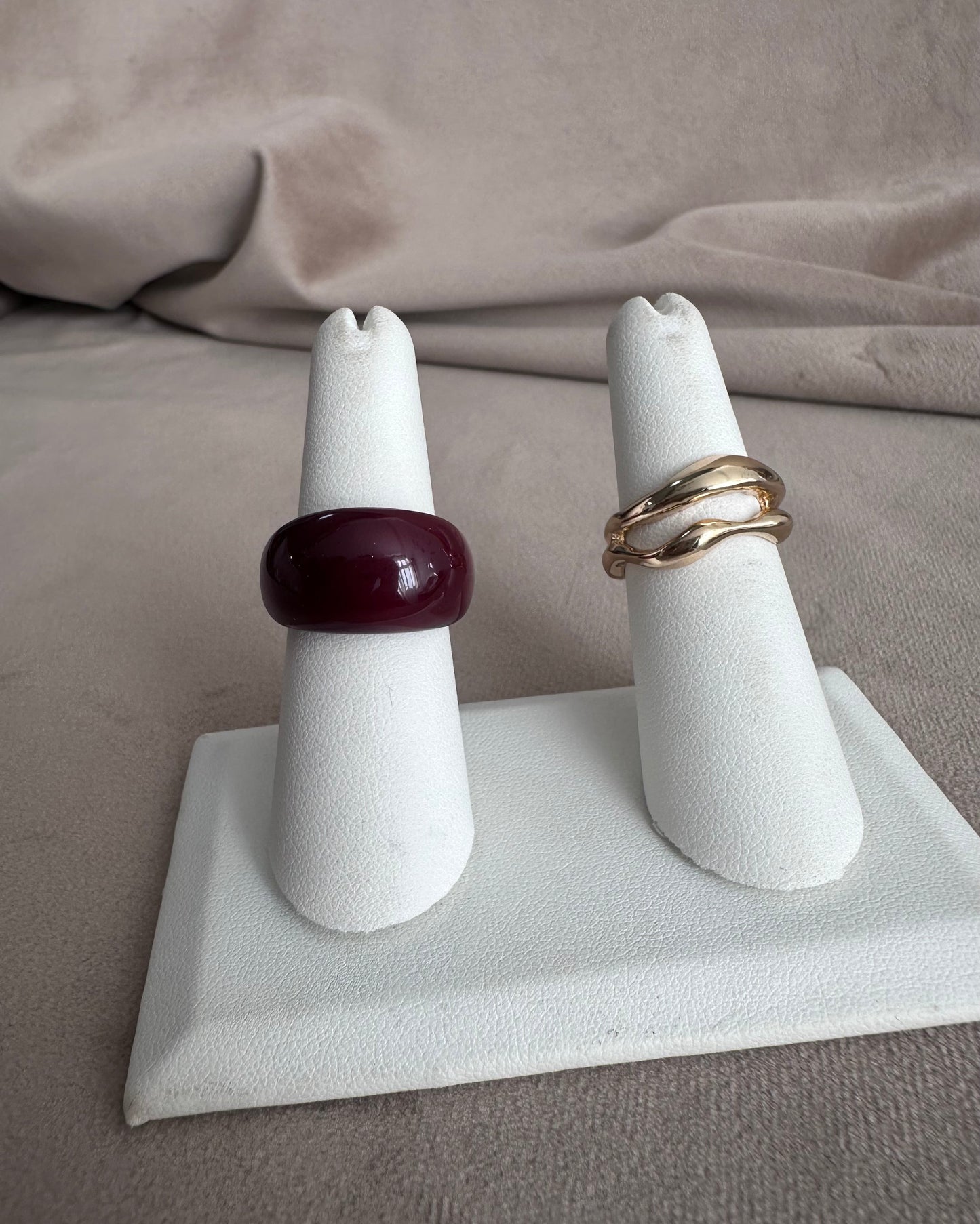 Set Anillo Burgundy