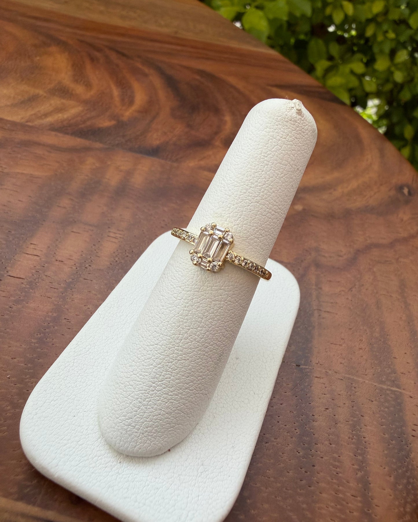 Anillo Brillo Cuadro