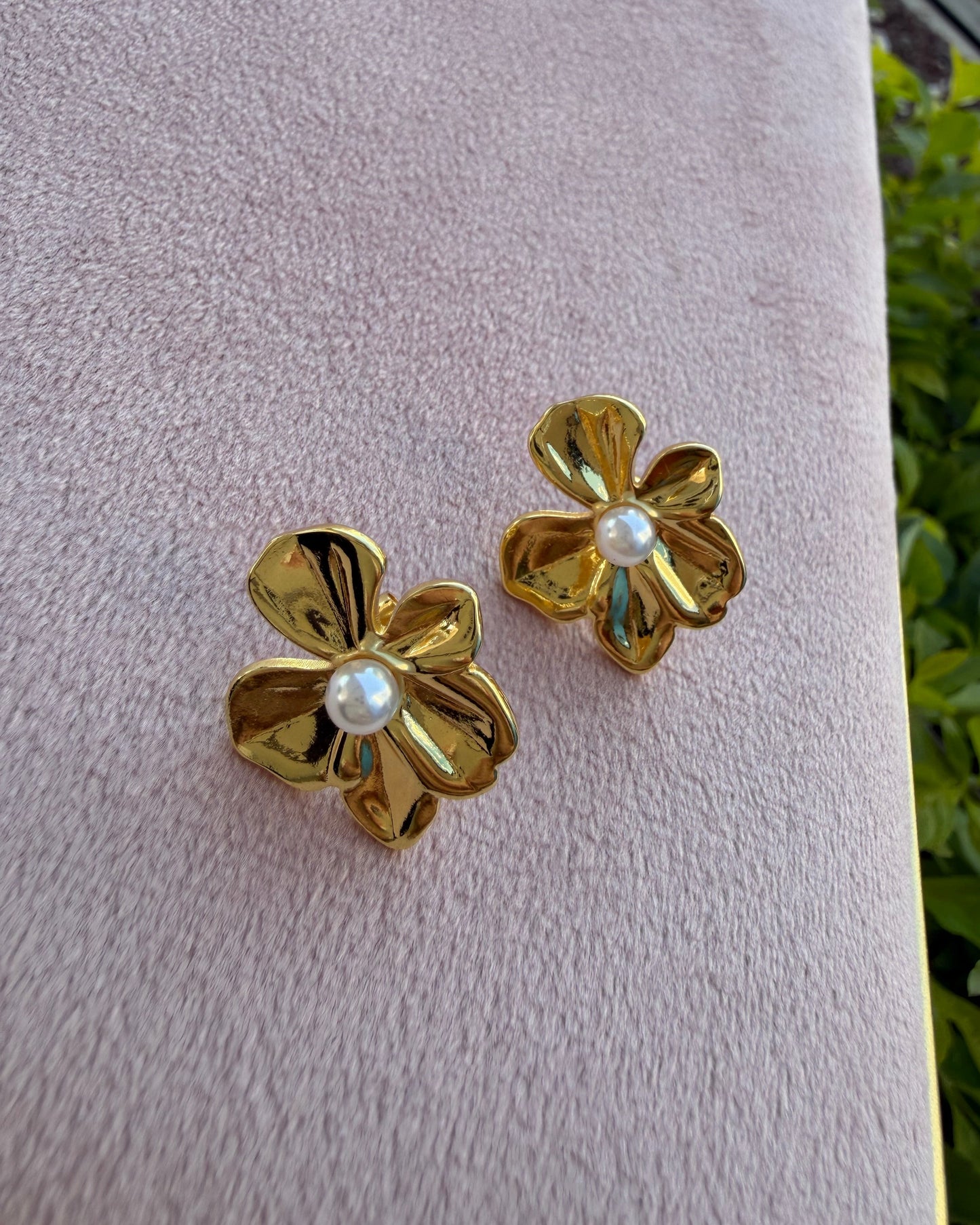 Arete Flor Perla