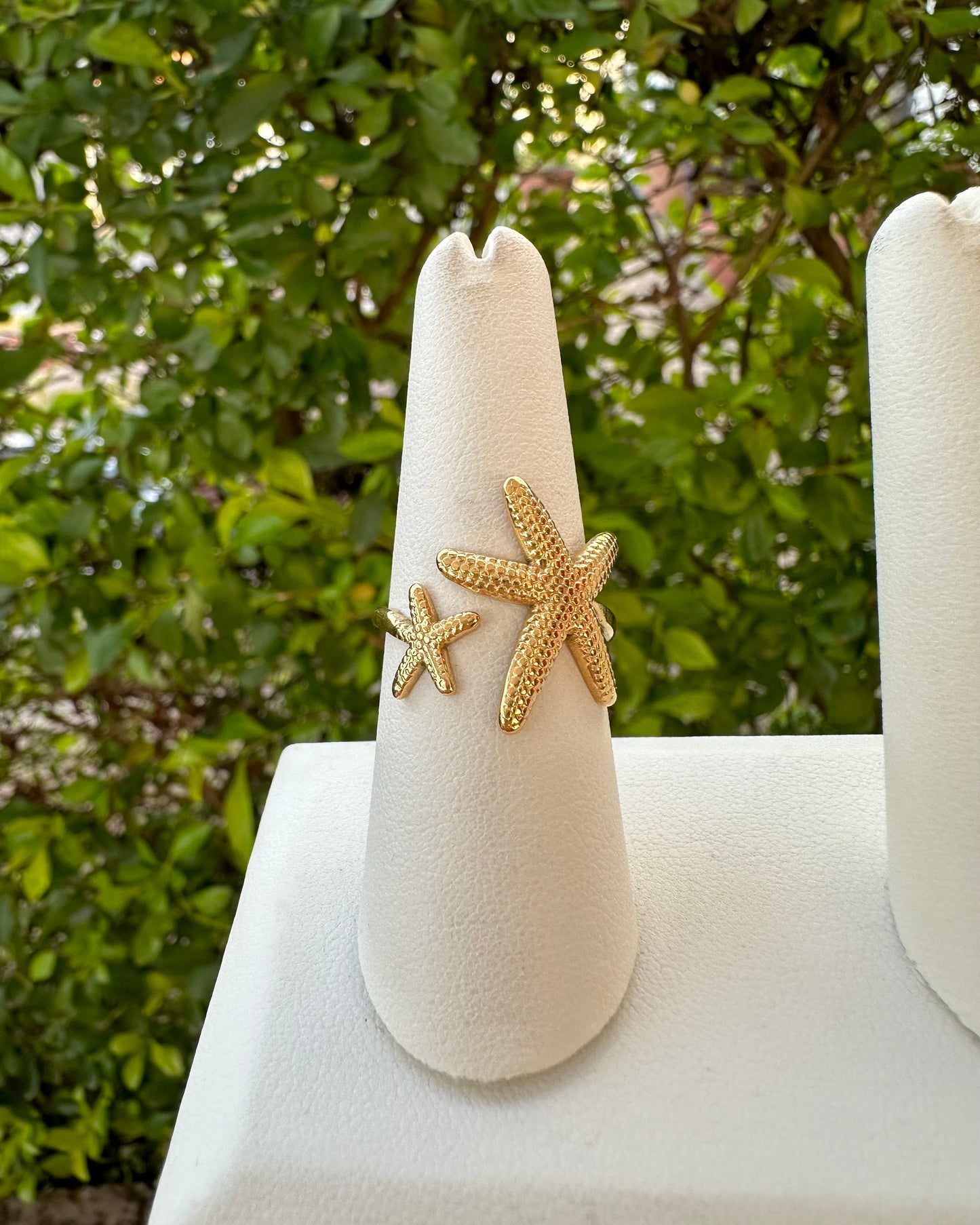 Anillo Dos Estrellas de Mar
