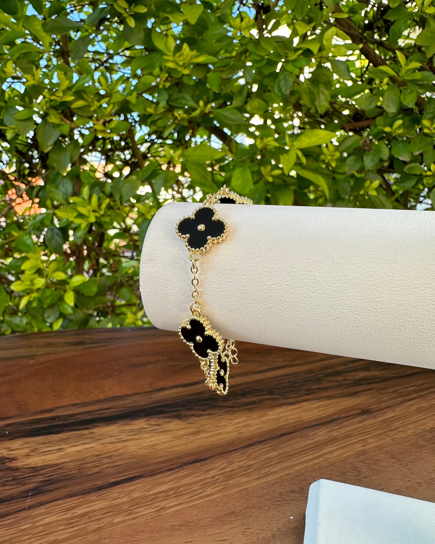 Pulsera Dupe Van Cleef Negra