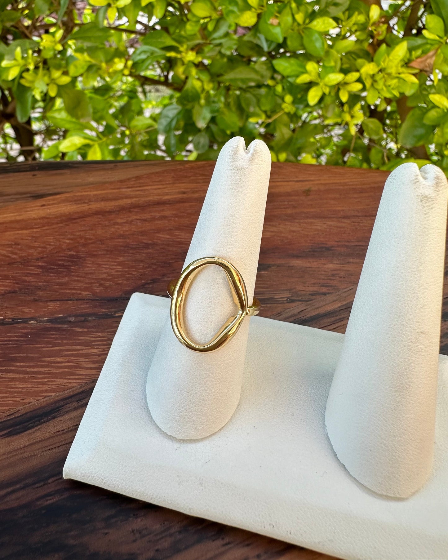 Anillo Círculo Dorado