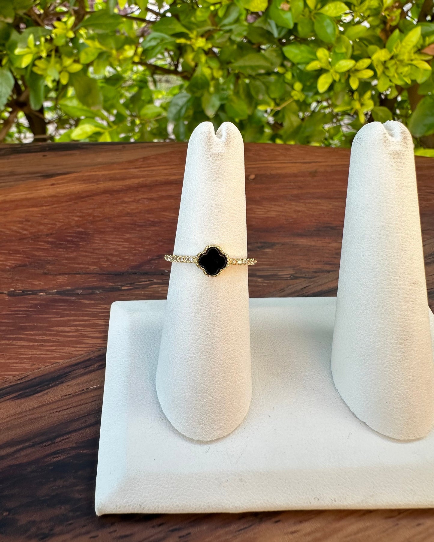 Anillo Dupe Van Cleef Negro
