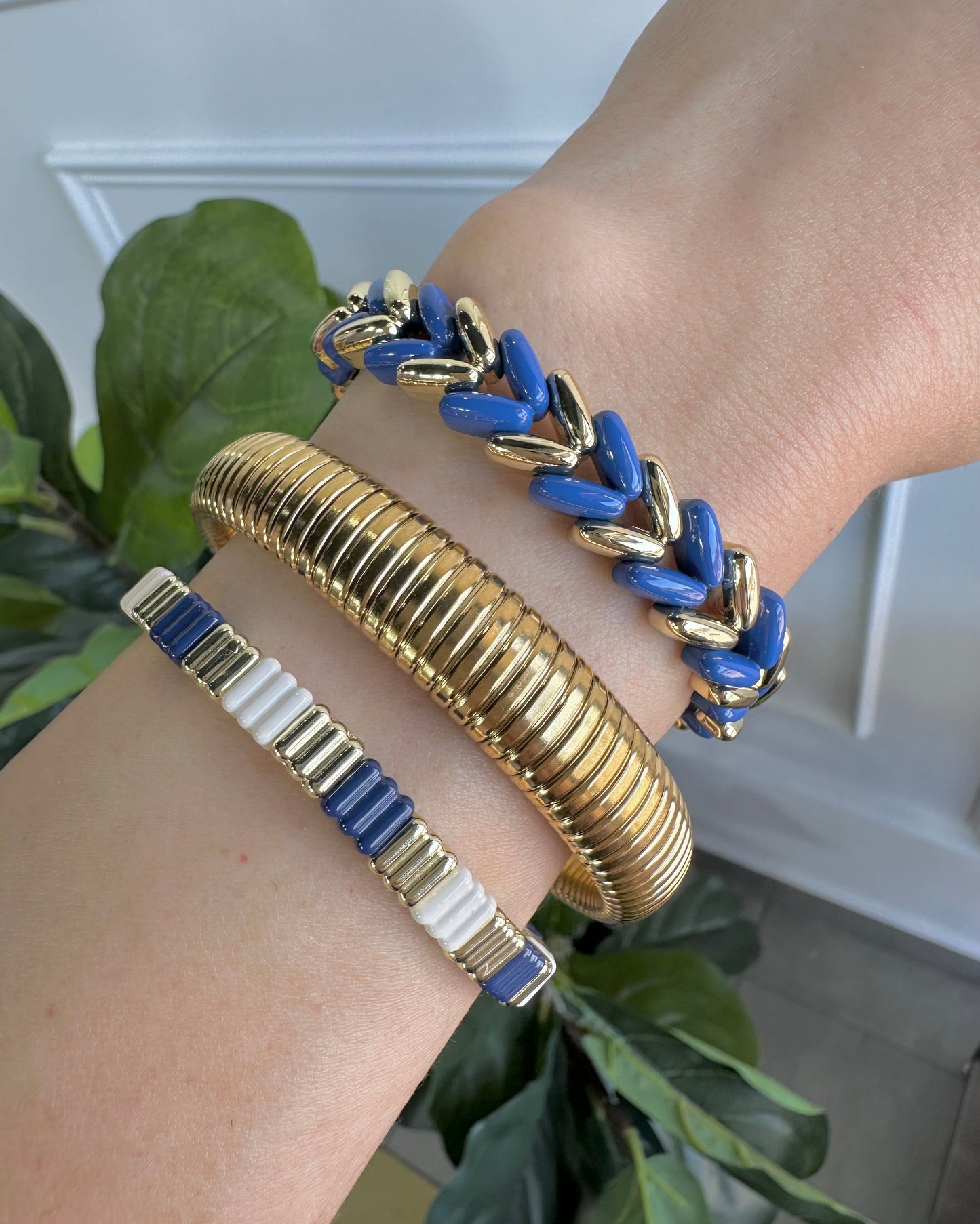 Pulsera Dura Lineas Gde