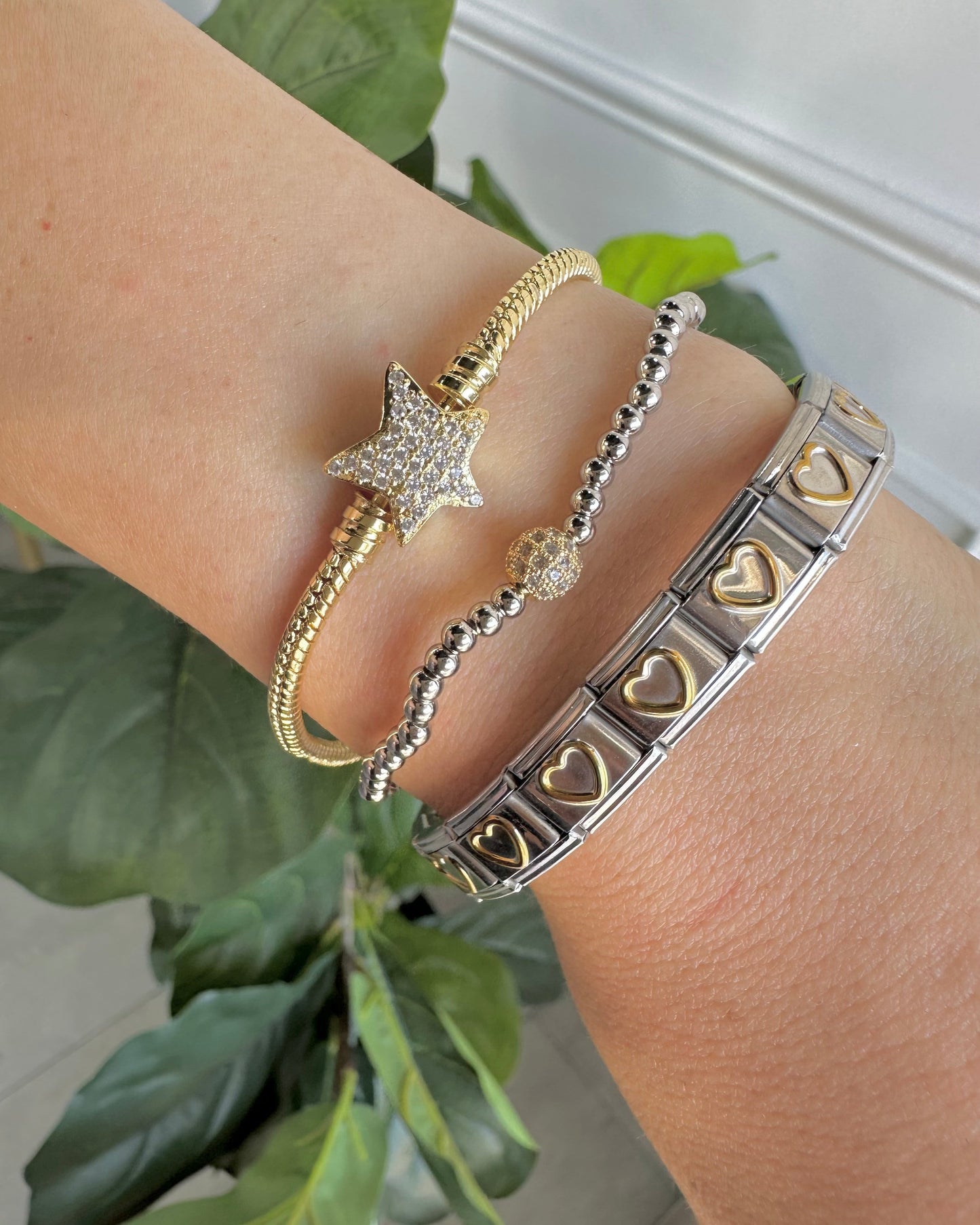Pulsera Italiana Corazon Silueta