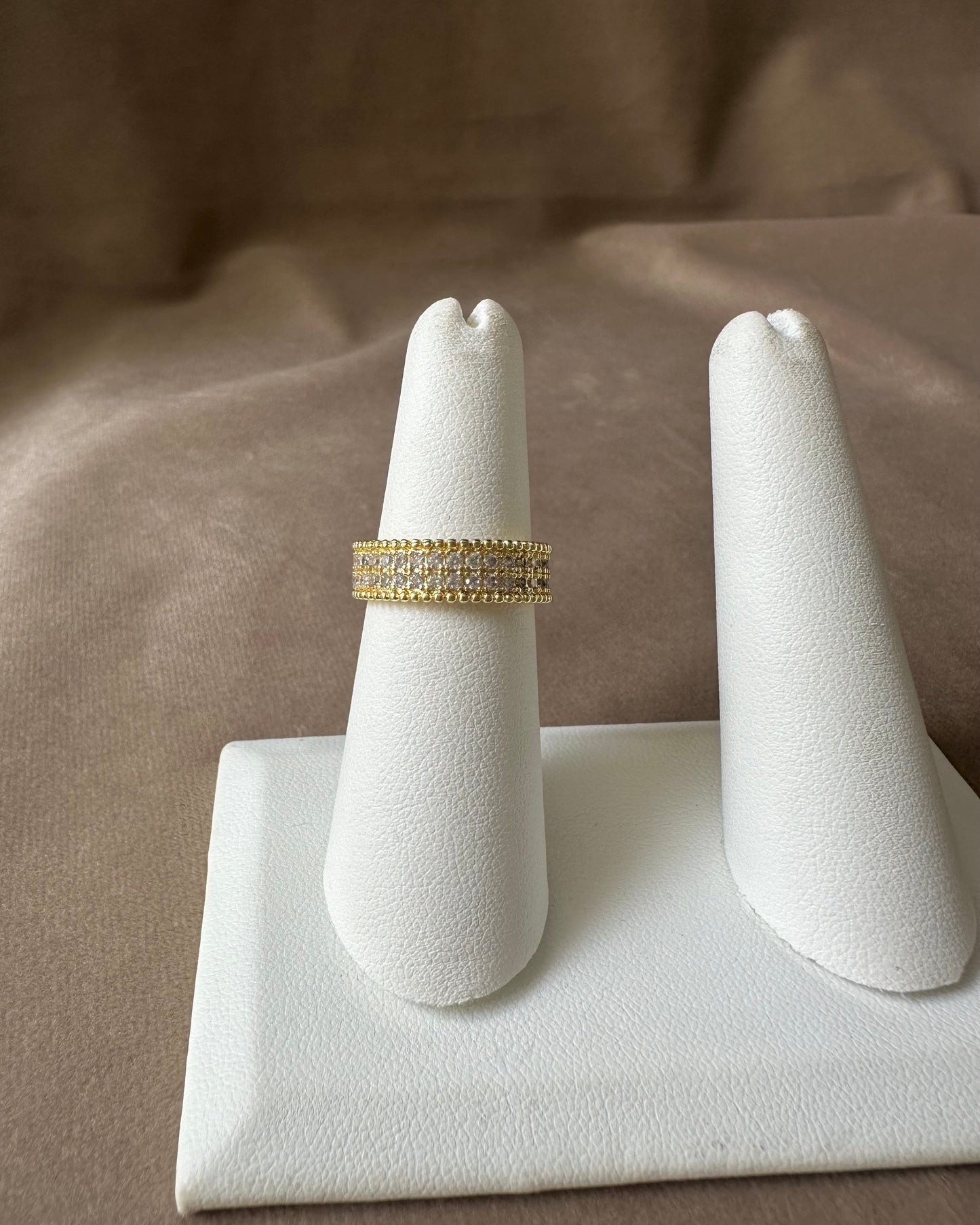 Anillo Brillos Doble
