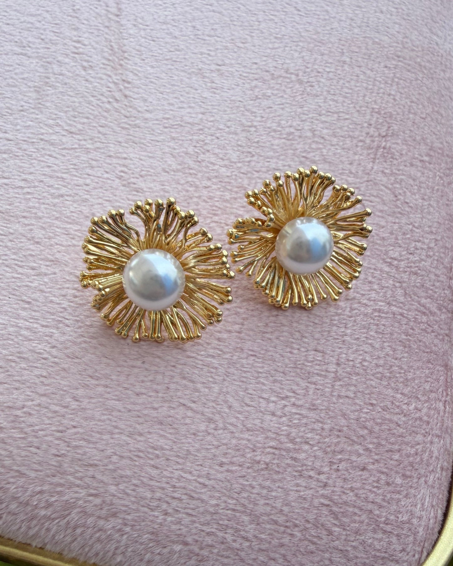Arete Flor Perla