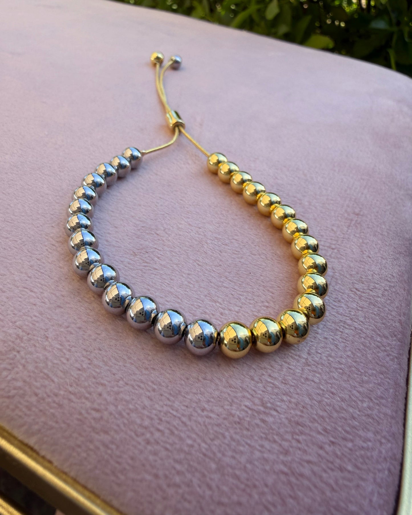 Pulsera Balín Dorado Plata