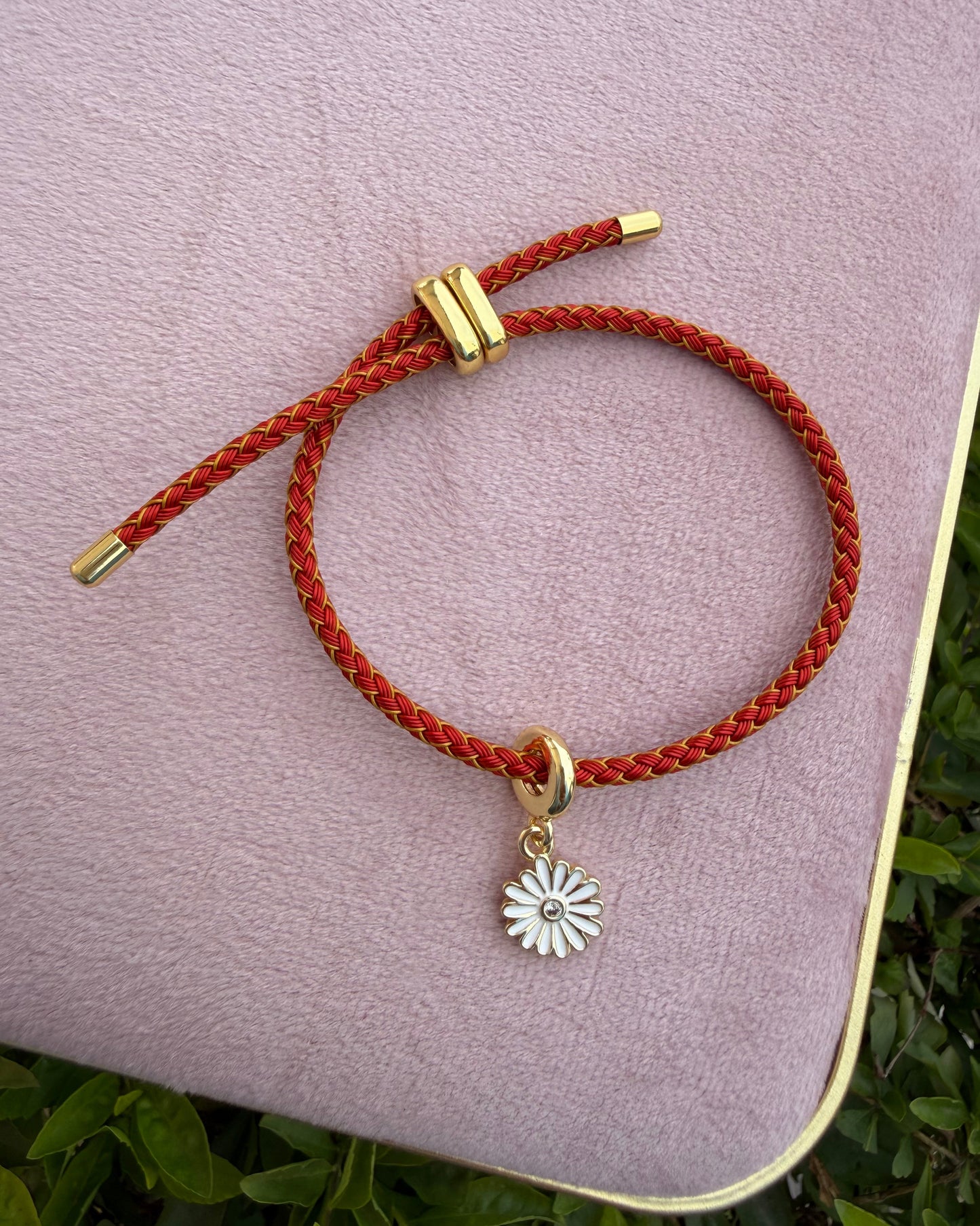 Pulsera Colores Dijes Naranja