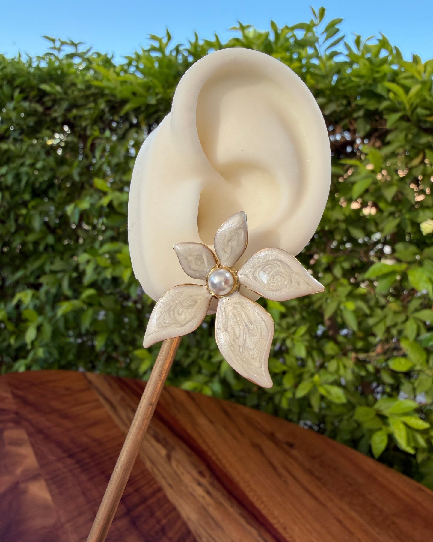 Arete Flor Blanca