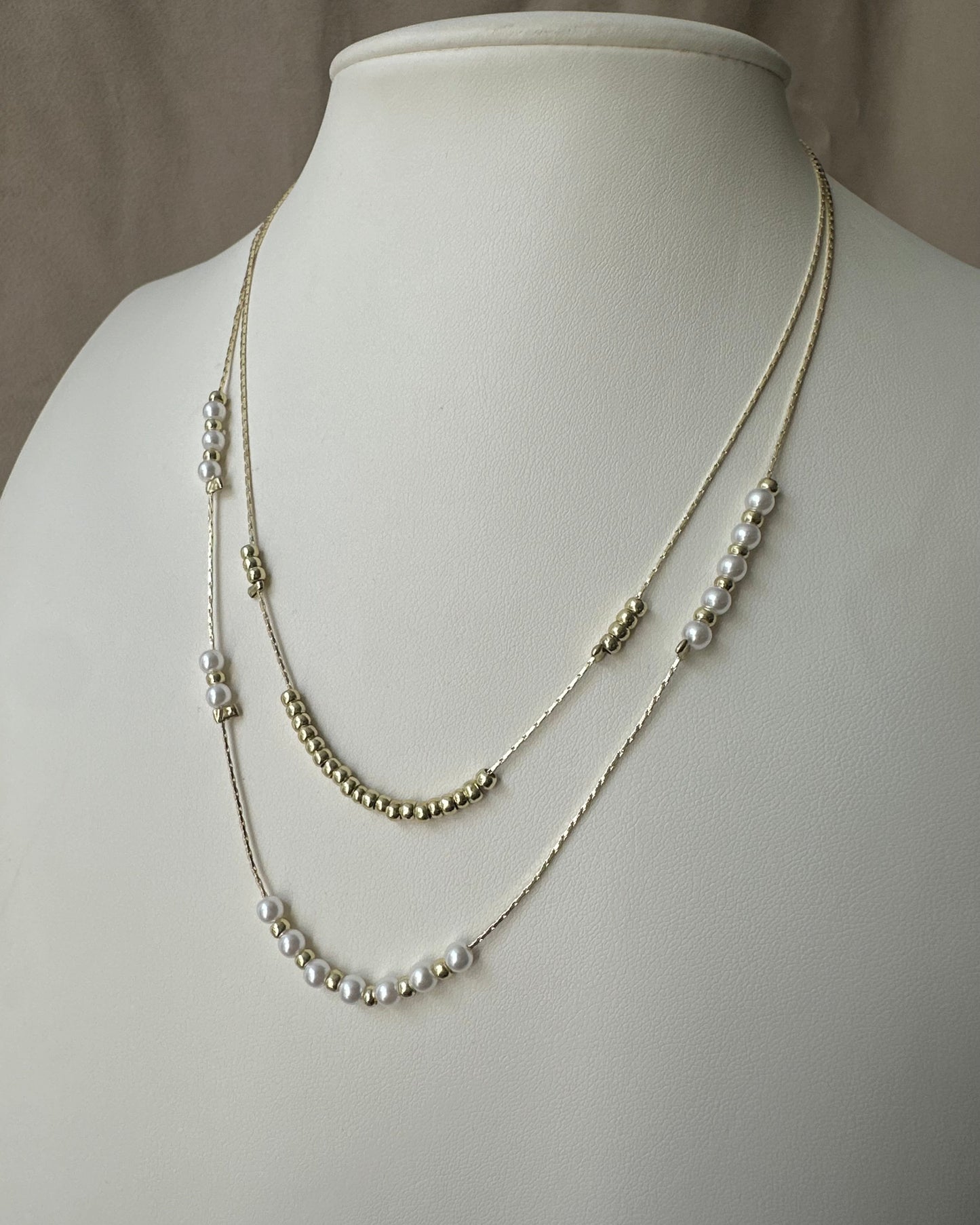Collar Doble Perlas