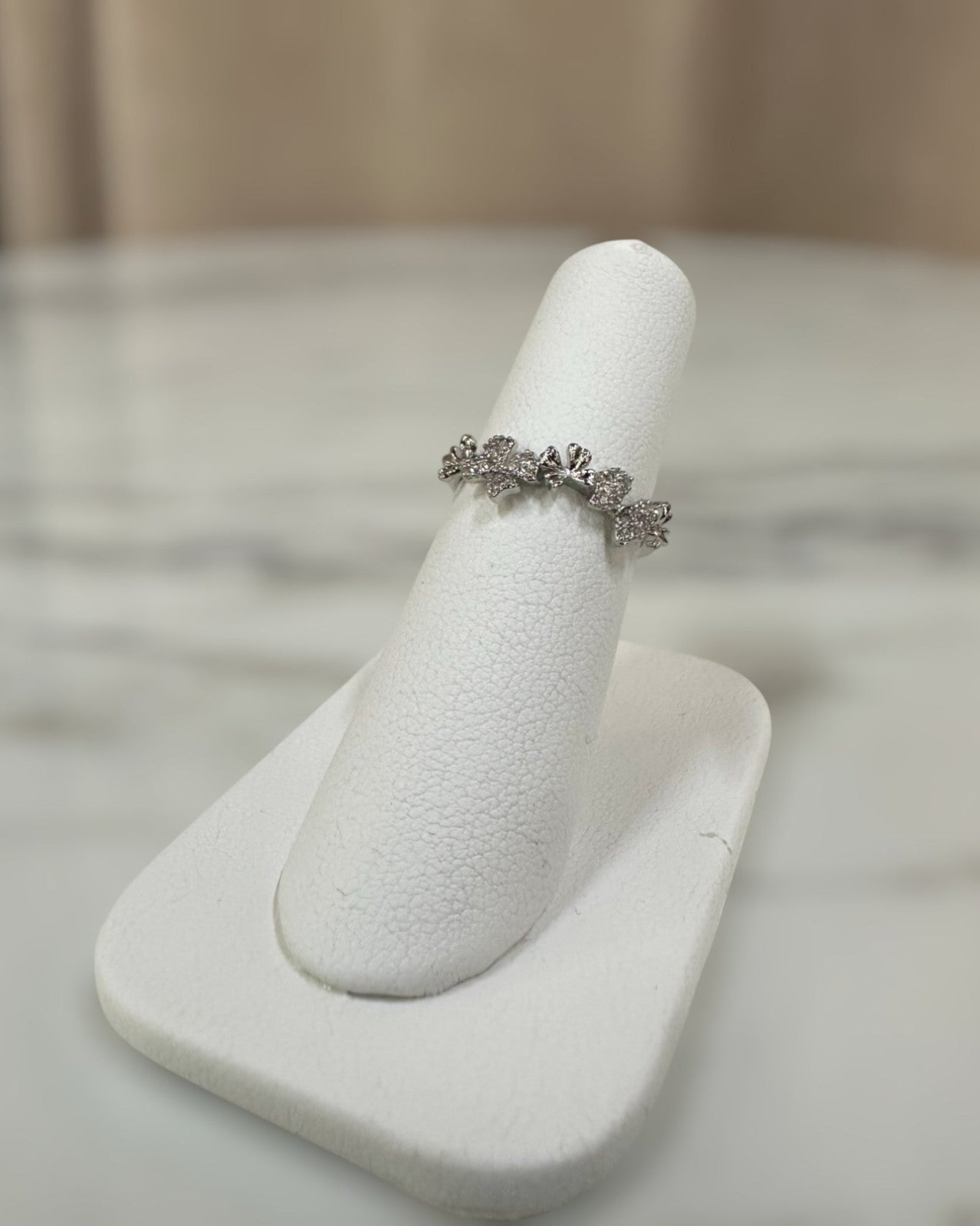Anillo Mariposa Brillo