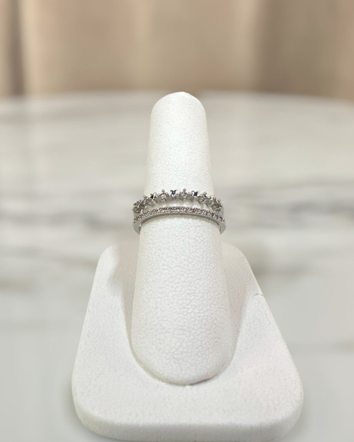 Anillo Doble Brillos