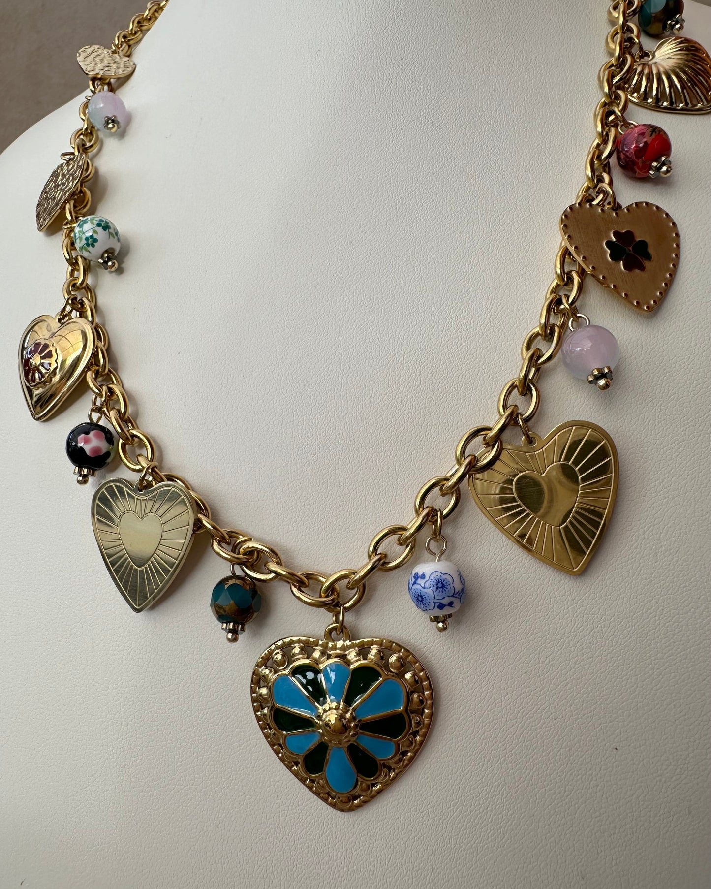Collar Corazón Charms