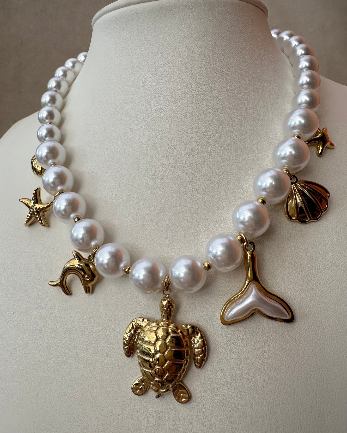 Collar Perlas Tortuga