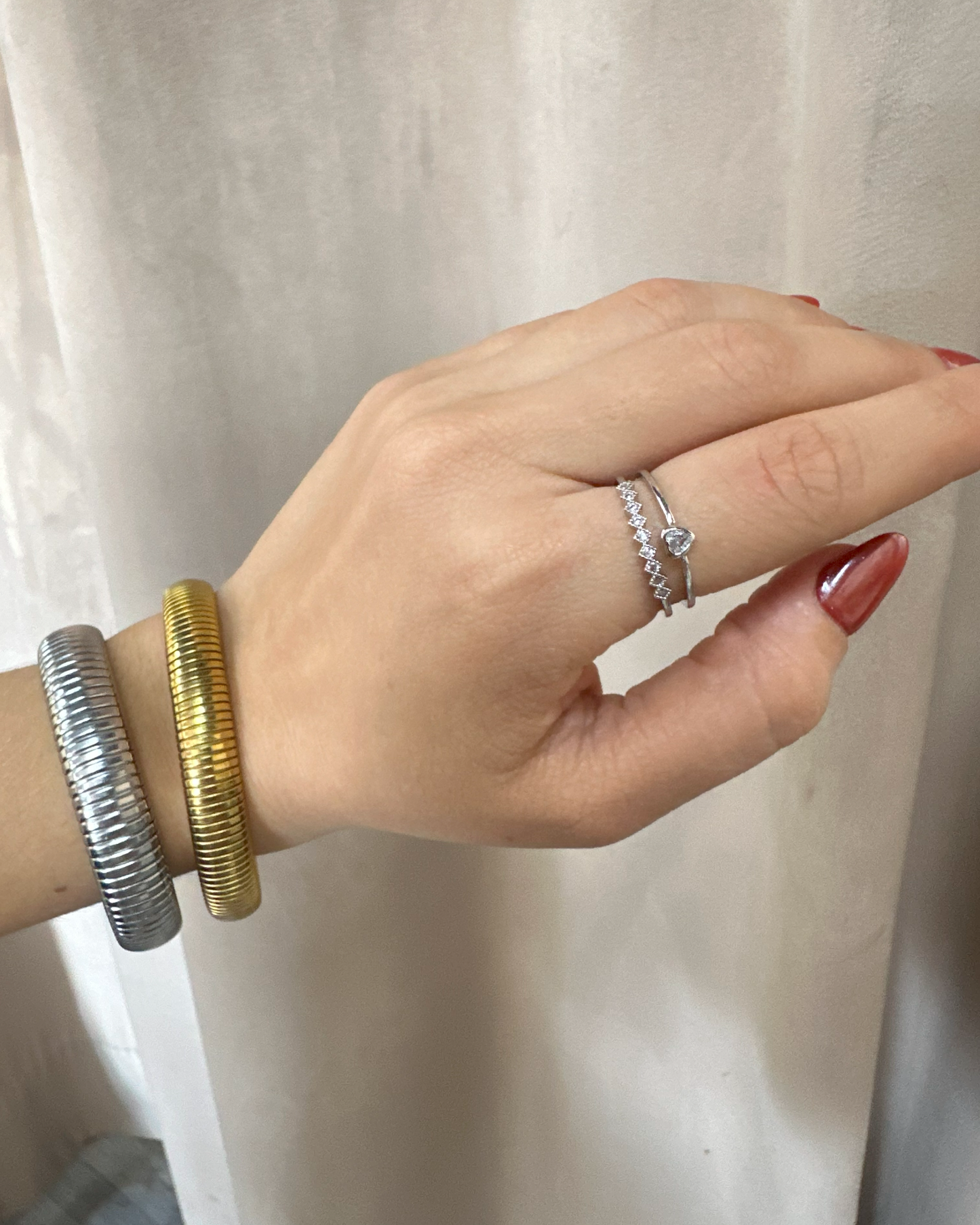 Anillo Doble Corazón