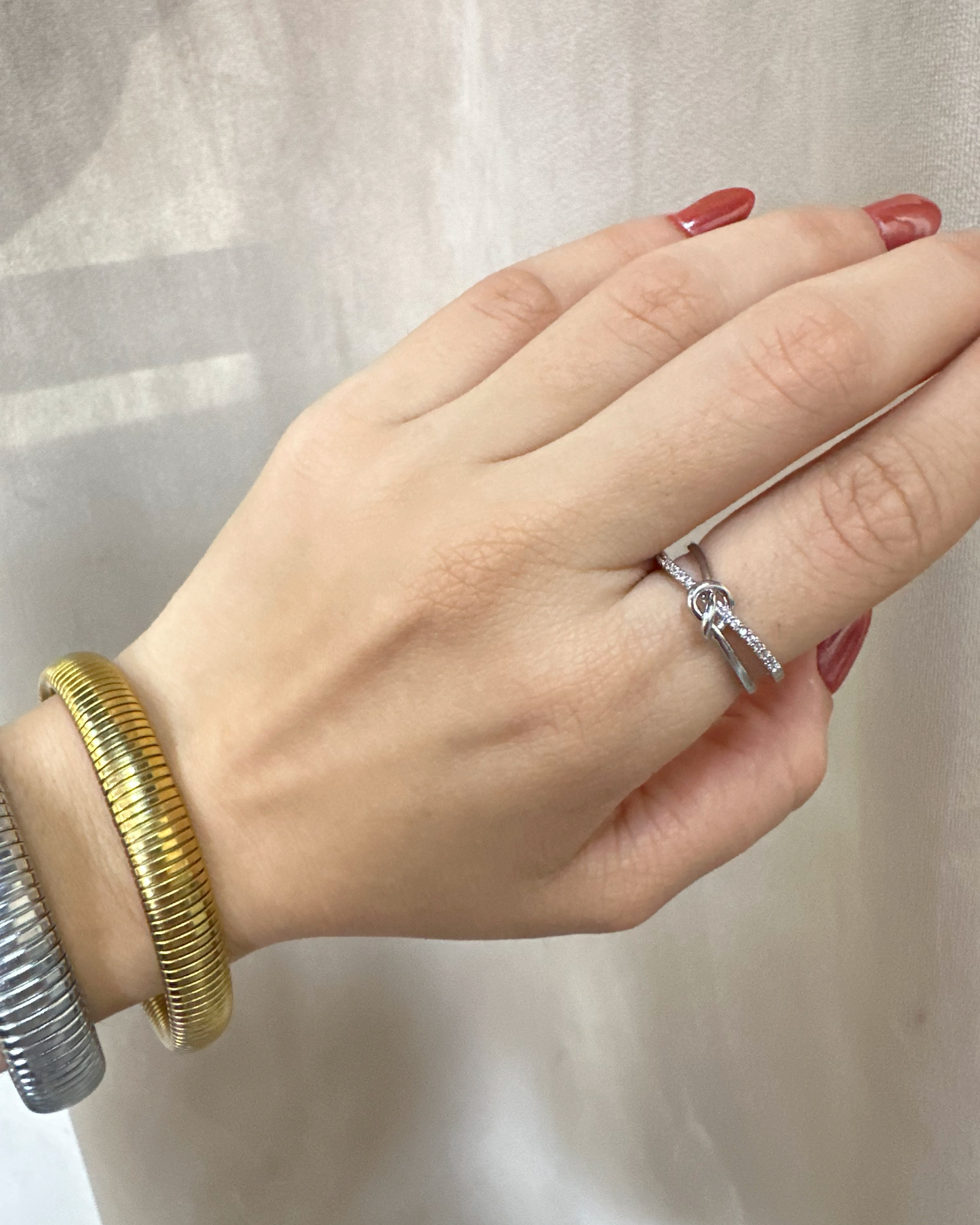 Anillo Plata Nudo