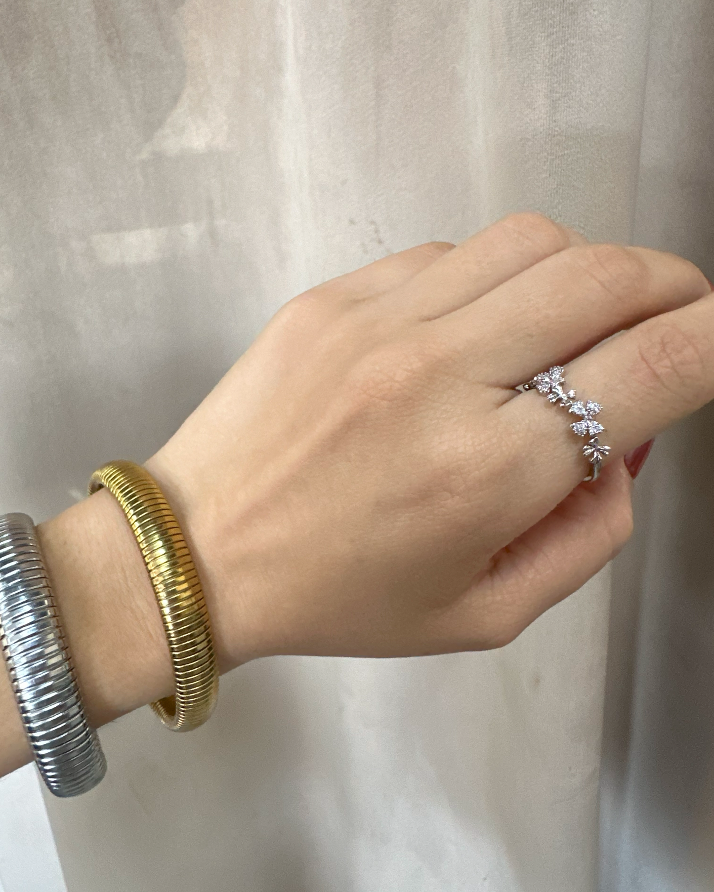Anillo Mariposa Brillo