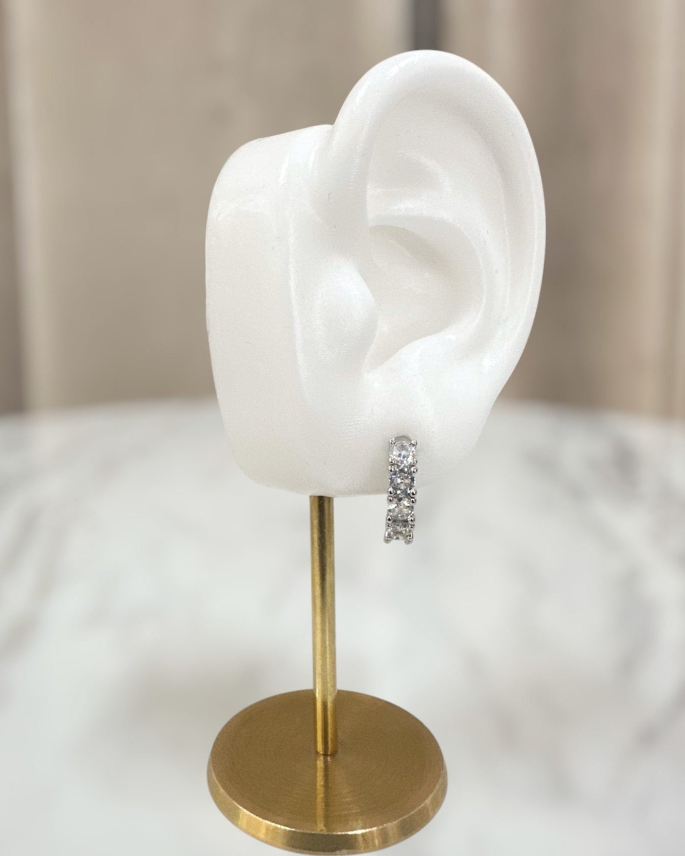 Arracada Plata Chunky